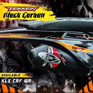 GP7 TEKKEN BLACK CARBON STANDAR  Knalpot