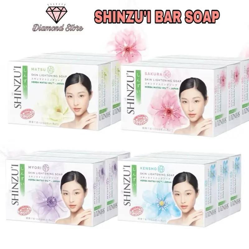 Shinzui bar soap shinzui sabun batang sakura kensho matsu myori