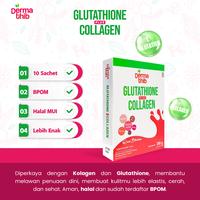 Gambar Dermathib Collagen Drink - Minuman Instant Glutathione Rasa Starwbery Mencerahkan Kulit Dari Dalam - 1 Box 10 Sachet dari Habbasyi Oil Kota Depok 4 Tokopedia