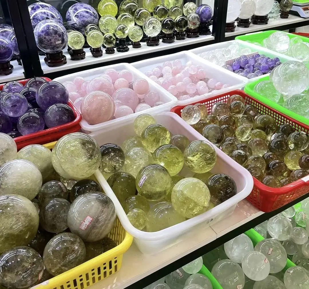 Natural crystal sphere crystal ball if you like you can join my live to choose  them