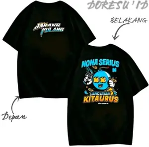 Doresu.id "JARANG PULANG" Kaos Hitam Pria ENGINE DRIP Desain Unik Mesin Mawar Biru Bahan Katun Nyaman Cocok untuk Aktivitas Sehari-hari