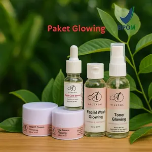 AILERON SCINCARE PAKET GLOWING ( BPOM ) Skincare Perempuan Untuk Mencerahkan Wajah Kusam