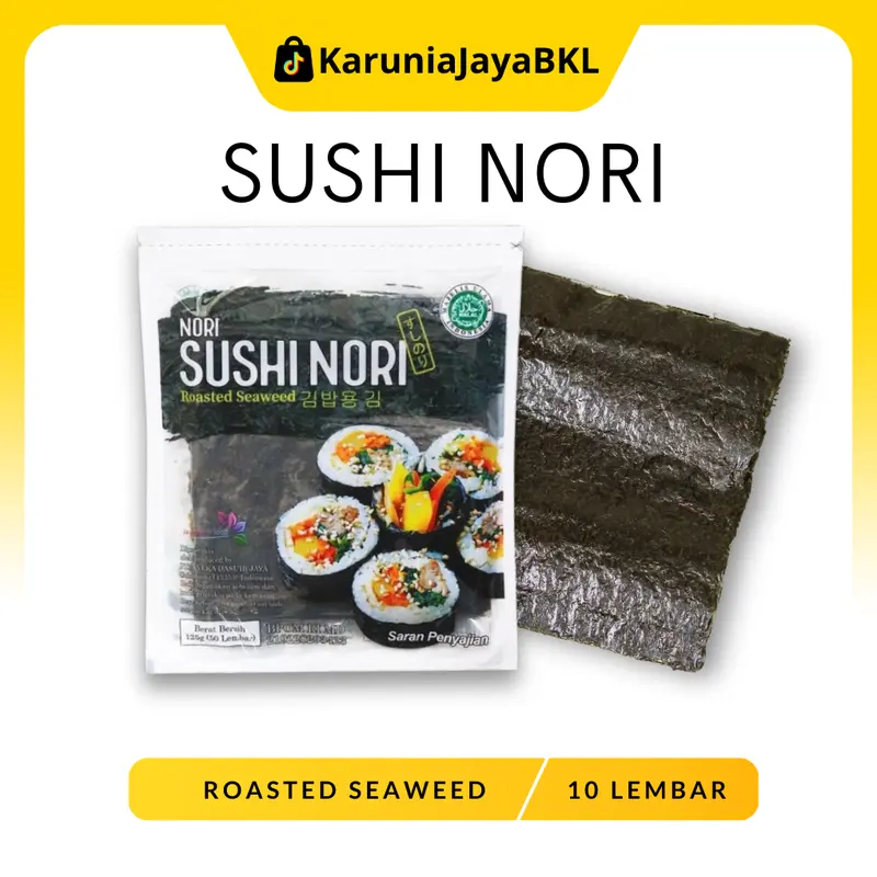 10 LEMBAR SUSHI NORI ROASTED SEAWEED RUMPUT LAUT 0