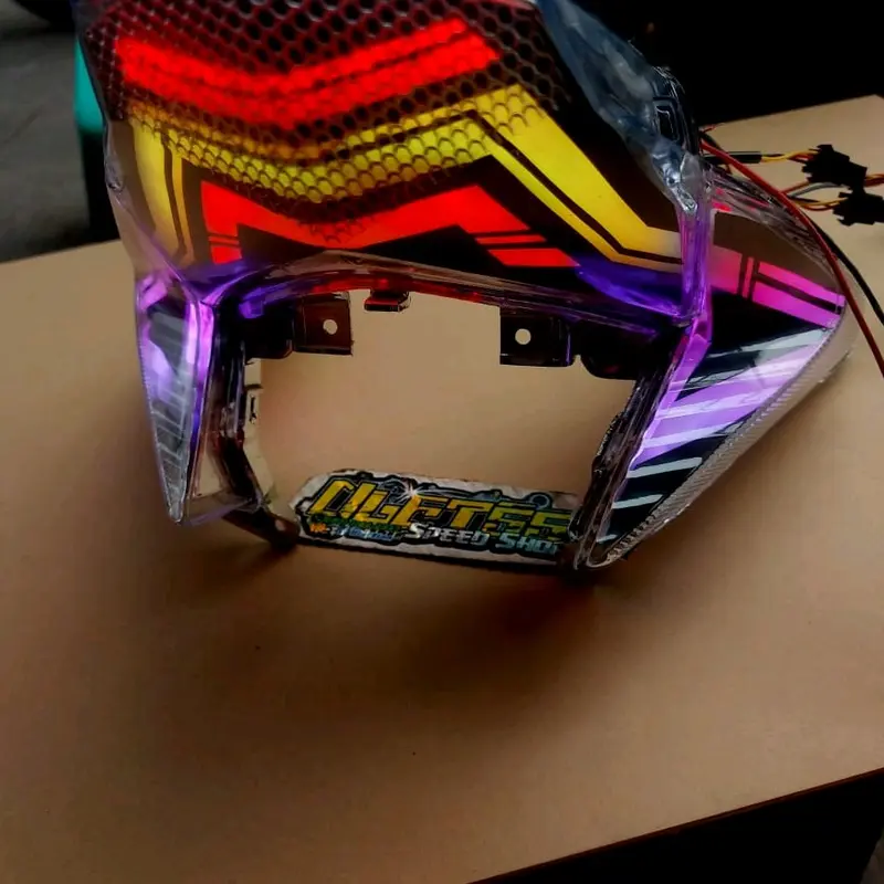 stoplamp Honda Vario125 custom RGB bluetooth , rem berubah warna pnp soket tinggal colok 4