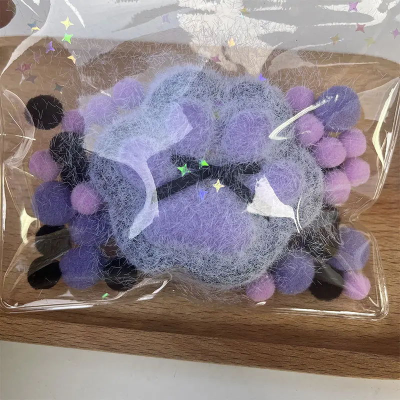 Y.Black Purple Plush