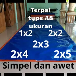 terpal ketebalan A8 ukuran 1x2, 2x2, 2x3, 2x4, 2x5 Tahan air