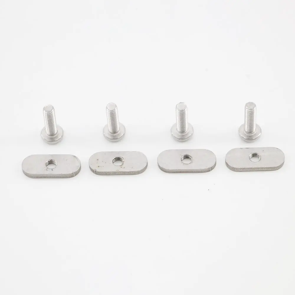 Replacement Kit Fasteners Kayaker Accessories Raft Screws Modification Accessories Marine Boat Kayak Screws Track Nuts Rail Track Screws Marine Boat Screws