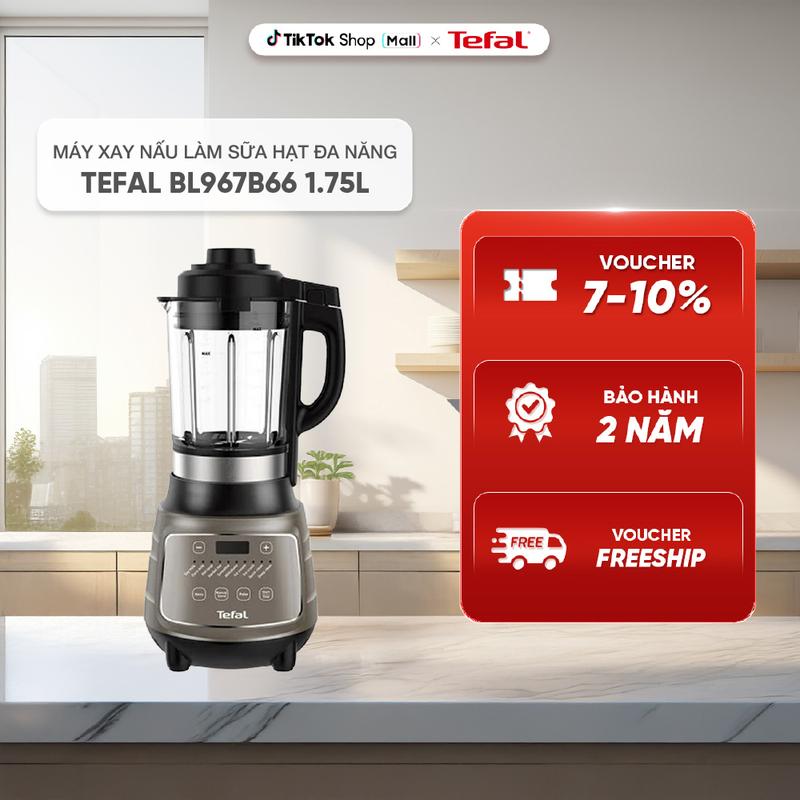 Máy xay nấu làm sữa hạt đa năng Tefal BL967B66 1.75L - 12 chức năng tiện lợi