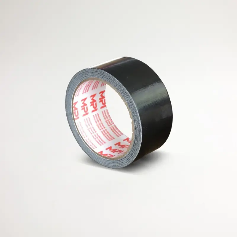 6 Pcs - Lakban Kain Hitam 45 mm x 12 Meter - Cloth Tape Hitam 12 Meter - Master Pack Indonesia Bogor 2