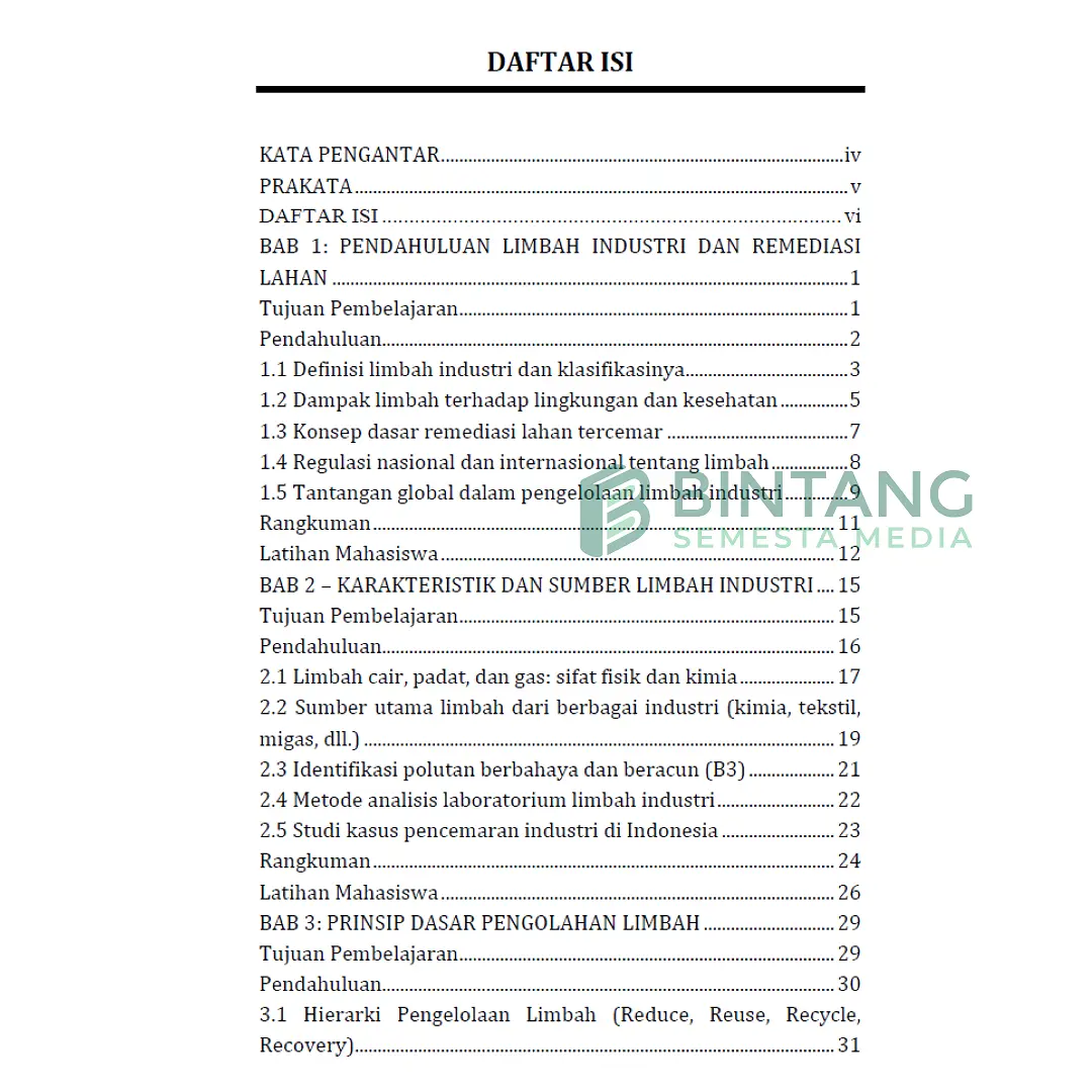Pengolahan Limbah Industri Remediasi Lahan - Faisal Riza Basalamah, S.T., M.T., dkk.