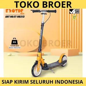 Scooter Skuter ET HB 313 Anak & Dewasa 100 Kg Rem Tangan Manual