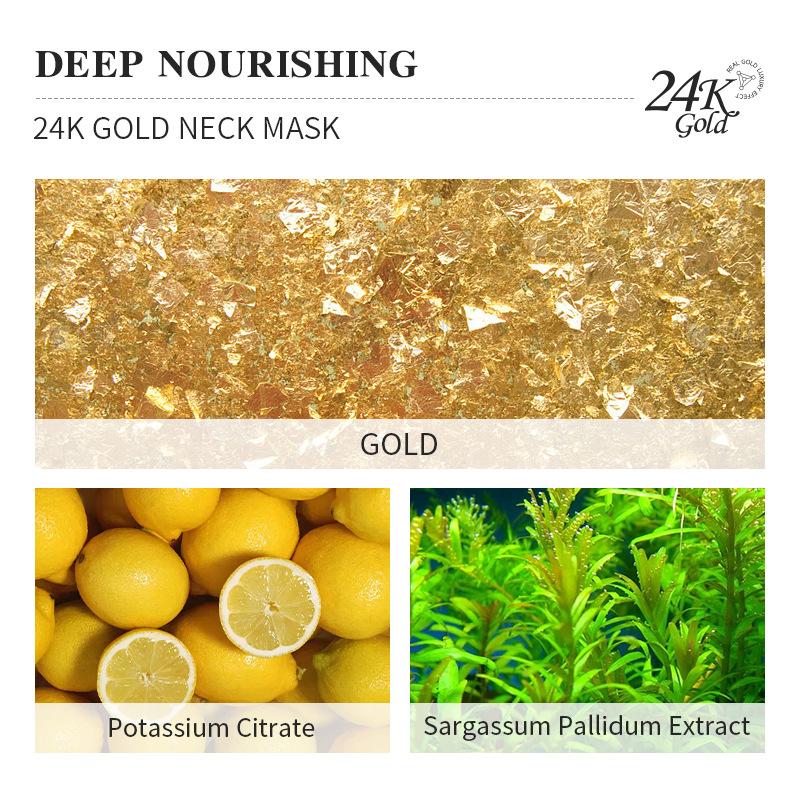 KORMESIC24K Gold Essence Moisturizing Neck Mask 5 pieces 3
