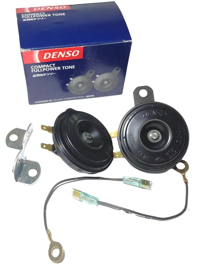 Gambar DENSO KLAKSON HORN DISC DOUBLE 1 SET 2 PC 12V PLUS KABEL DENSO POWER TONE 100% ORIGINAL ISI 2PC Motorcycle dari Lestari Motor 2 Kota Administrasi Jakarta Barat Tokopedia