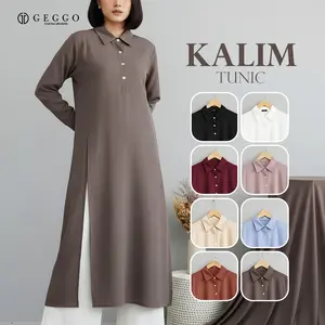 GEGGO BASIC - KALIM TUNIC Atasan tunik wanita formal non formal Bahan SIlk Premium  Nyaman