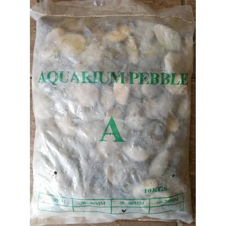 Aquarium Mix Stone Pebble Large Size 10kg Fish Ikan Batu Campur Besar Akuarium