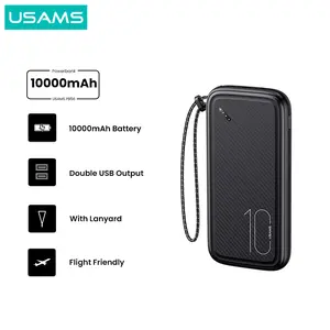USAMS PB56 Powerbank 10000mAh With Lanyard Dual USB
