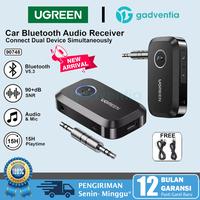 Gambar UGREEN 90748 Car Bluetooth 5.3 Audio Receiver With Audio & Mic Untuk Mobil Tape Radio Headset - Black dari GADVENTIA Kota Administrasi Jakarta Barat 1 Tokopedia