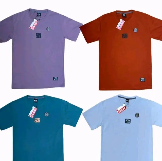 offisial shoop, atasan cowok kaus distro motif simple Pria Baju Katun Pendek Kaos Dewasa Keren Surfing Unisex Polo daily xl 1