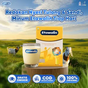 Etawalin ASLI ORIGINAL - Bundling Susu Kambing Etawa Minuman Bantu Atasi Asam Urat Nyeri Sendi dan Rematik Bahan Dairy Milk Manis Bubuk