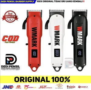 WMARK NG-1005 FADE HAIR CLIPPER 7500RPM ORIGINAL ALAT CUKUR ELEKTRIK PANGKAS RAMBUT SALON BARBERSHOP Kumis Jenggot Hitam Merah3