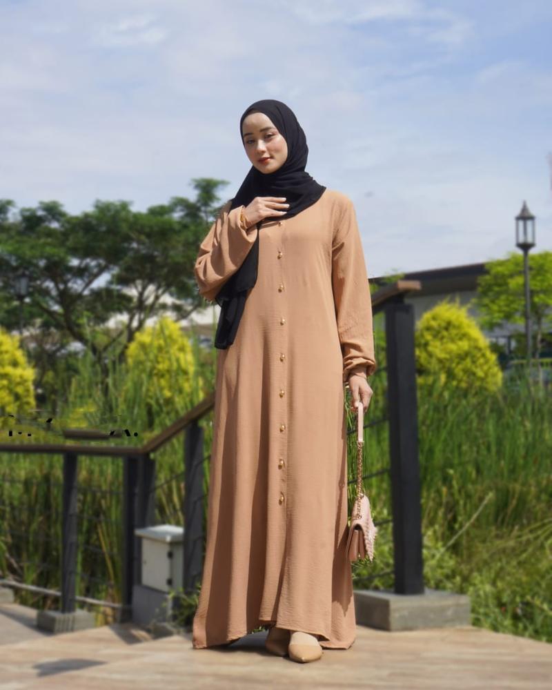 Product Introduction of Bella Dress Pesta Wanita Kondangan Terbaru 2024 Gamis Simpel Kekinian Bahan Airflow 4