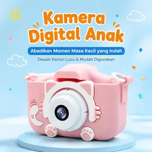Mini Digital Kamera Anak Full HD 3 Megapixel Kids Camera For Birthday Gift - Mickey Pink