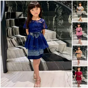 (Fashion) Setelan Kebaya Anak Rempel ZhARA Brukat Corneli + Rok Batik Silk