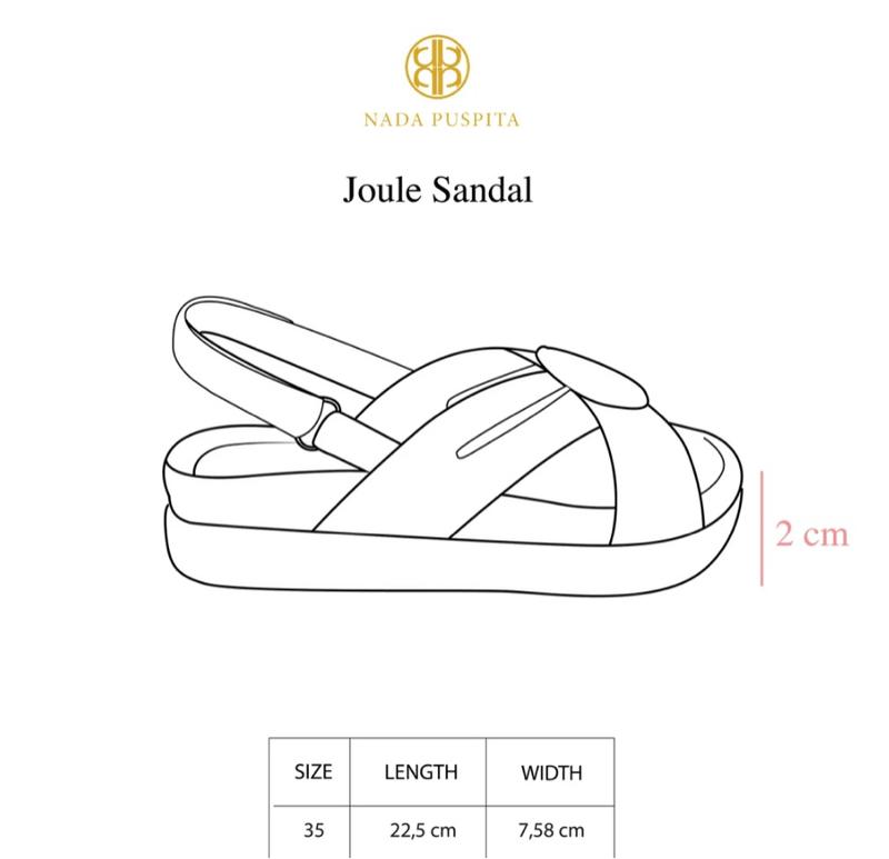 Product Introduction of [READY STOCK] SALE UNDER TAG JOULE SANDALS BLACK NADA PUSPITA SIZE 35 NEW BUKAN PRELOVED 0