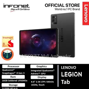 LENOVO LEGION TAB SNAPDRAGON 8 GEN 3 16GB 512GB UFS 4.0 8.8" 2.5K 165Hz