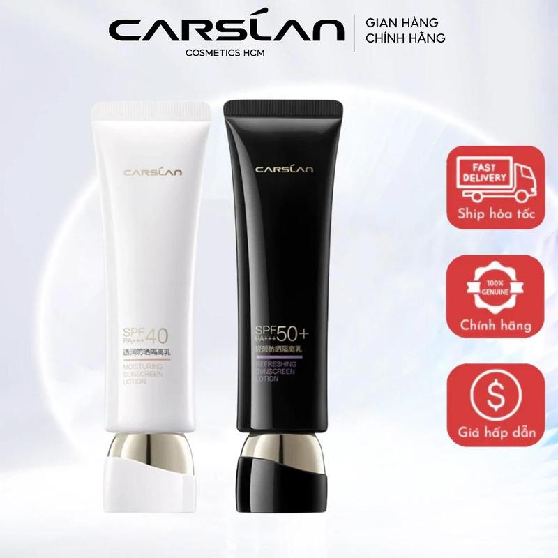  Kem chống nắng nâng tone dưỡng da Refresh Carslan Primer kem lười Kem Lót 3 trong 1 35g SPF 50 + PA + + + 