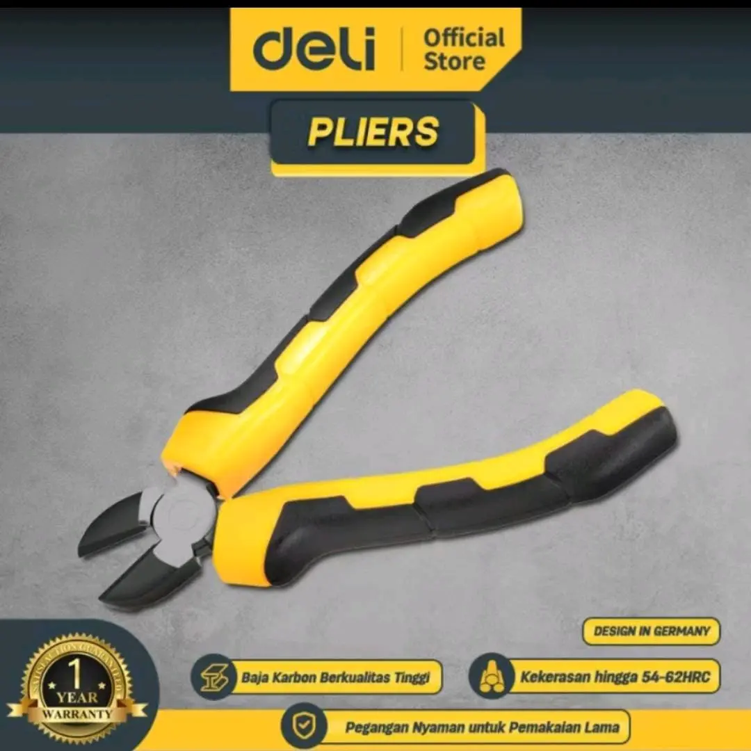 Tang potong deli diagonal cutting pliers 6" Edl2206
