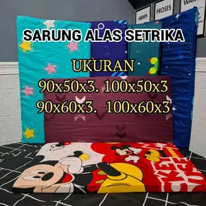 sarung alas setrika tanpa busa kain polymico dan spunbon hitam