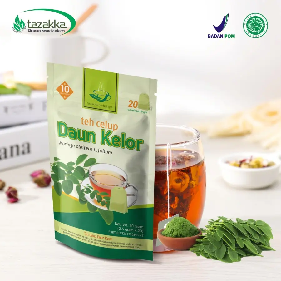 Teh Celup Daun Kelor Murni Organik isi 20bag