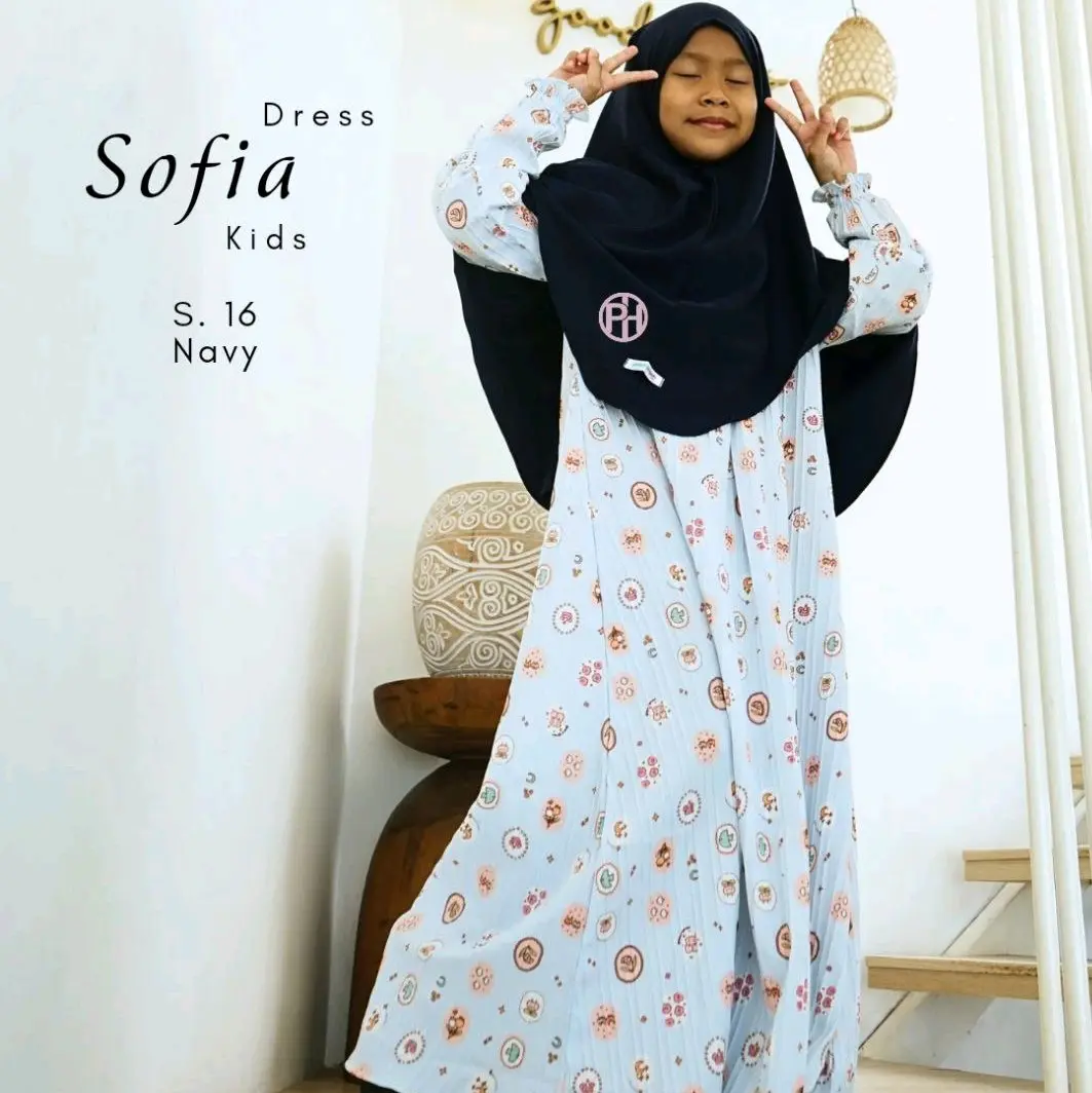 PELANGI HIJAB Gamis Sofia Dress Kids (only dress)