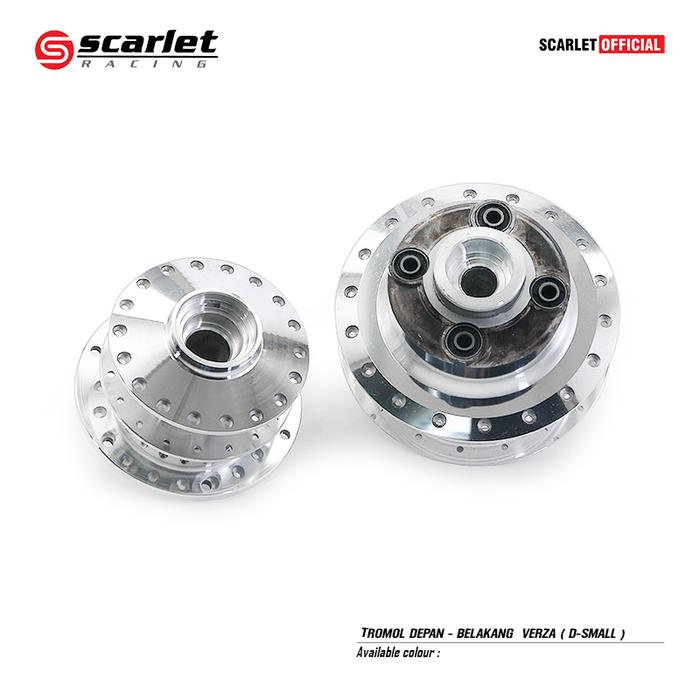 Gambar Scarlet Racing - Tromol Trombol Hub Motorcycle Depan Belakang Set Motor Verza D Small - Set(D/B), Black dari scarletracingindonesia Kota Administrasi Jakarta Utara Tokopedia