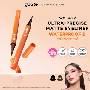 [FLASHSALE] Goute Eyeliner Waterproof - Ultra Precise Tip Long lasting upto 24H | Smudgeproof Transferproof  Gouliner Matte