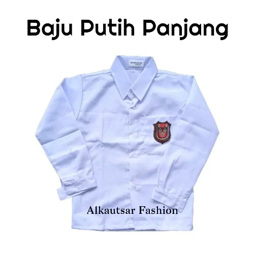 Baju Putih Panjang SD Seragam Sekolah SD Anak Perempuan Anak Laki-Laki Fashion