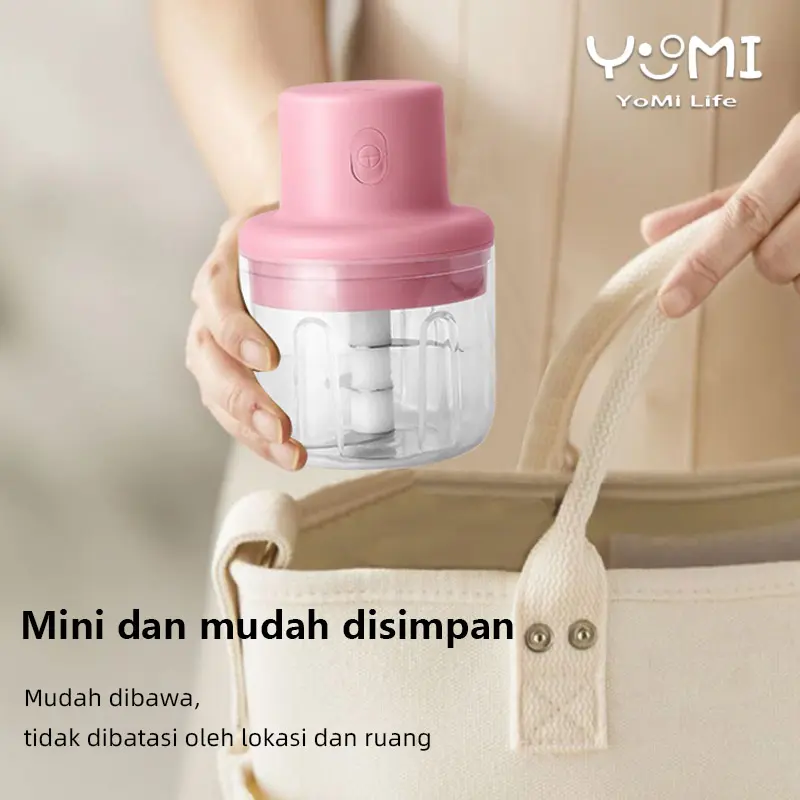 Blender Portabel Elektrik Tanpa Kabel /USB Mini Multifungsi Chopper Bumbu Dapur Praktis/ Blender mini choper / Blender Makanan Bayi 8