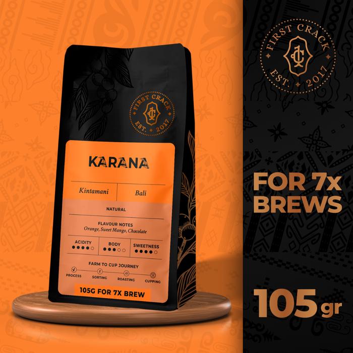 Gambar Bali Karana Coffee 105GR - Single Origin Arabica Coffee - Biji Kopi / Bean dari First Crack Coffee Kota Administrasi Jakarta Utara Tokopedia