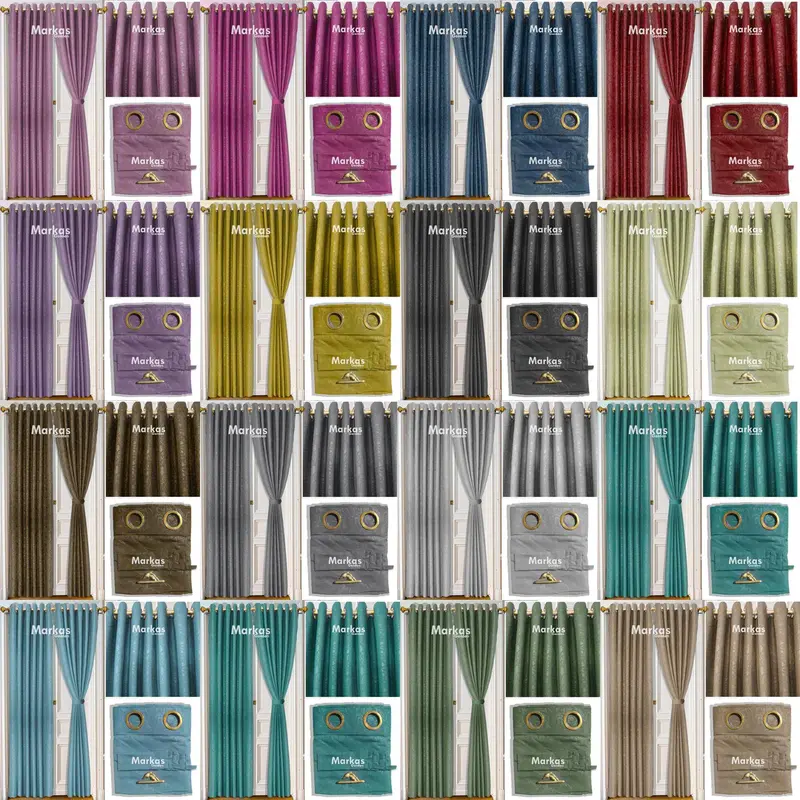 Gorden Minimalis Gorden Jendela dan Pintu Motif Polos Embos 1