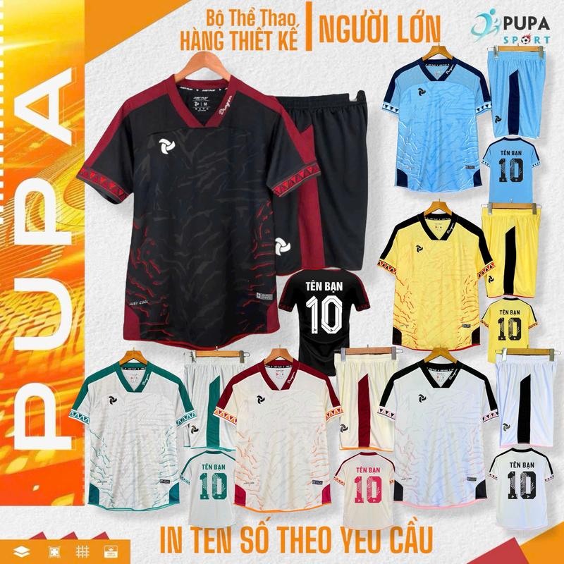 [CÓ BIGSIZE 38-125KG] Bộ Đồ Đá Banh JP, DRAGON II -NHIỀU MÀU, Áo Bóng Đá Không Logo Vải Mè Hàn Cao Cấp Cho Nam Nữ, Có In Tên Top Quần Sport áo  đội  đá  banh