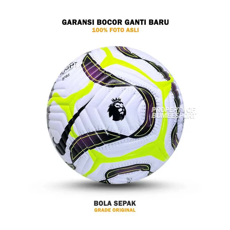 BOLA SEPAK SIZE 5 GRADE ORIGINAL TERBARU 2025 IMPORT | GRATIS PENTIL, JARING DAN POMPA | 100% REAL PICT 3