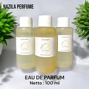 Parfum 100ml Non Alkohol Edp - Tahan Lama Uniseks Laki Laki Perempuan By Nazila Perfume Wanginya Vanila Silver Wangi