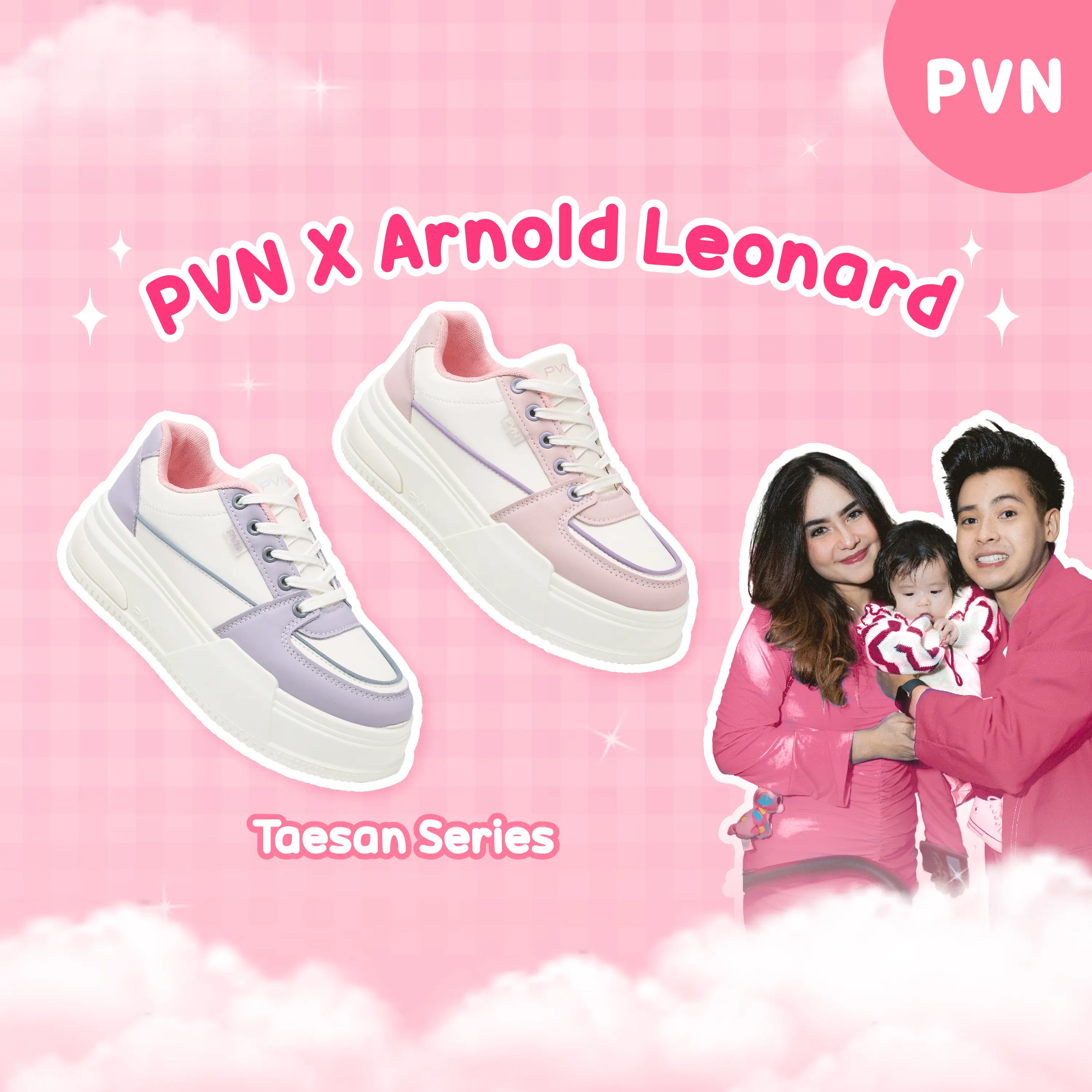 [PVN X ARNOLD] PVN Taesan Sepatu Sneakers Wanita Sport Shoes 311