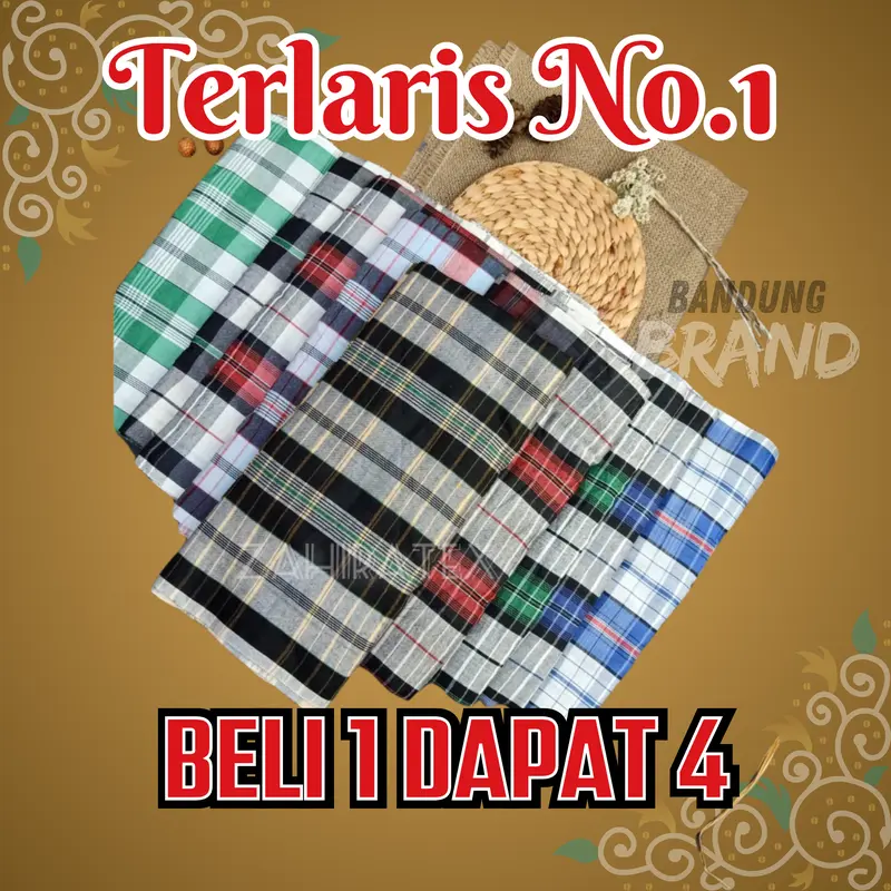 Terlaris No. 1 Sarung Tenun Motif Beli 1 Dapat 4 COD GRATIS ONGKIR Muslim Nyaman 2
