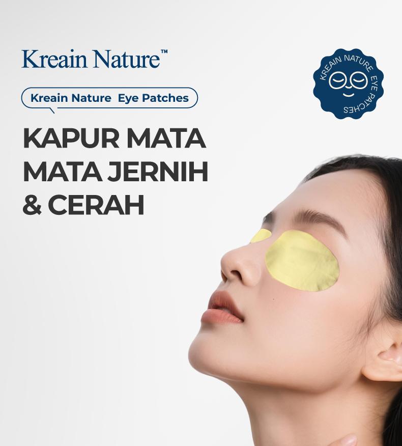 Kreain Nature Eye Patch｜Menenangkan area mata & menutrisi kulit di sekitar mata