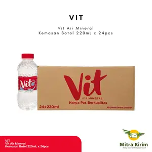 VIT Air Mineral Botol 220ml x 24pcs - Per Karton
