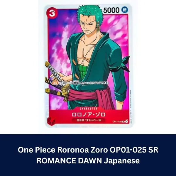ONE PIECE Roronoa Zoro OP01-025 SR ROMANCE DAWN - TikTok ONE PIECE Roronoa Zoro OP01-025 SR ROMANCE DAWN - TikTok