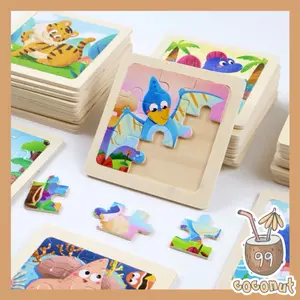 Mainan Edukasi Anak Puzzle Kayu Isi 9 pcs
