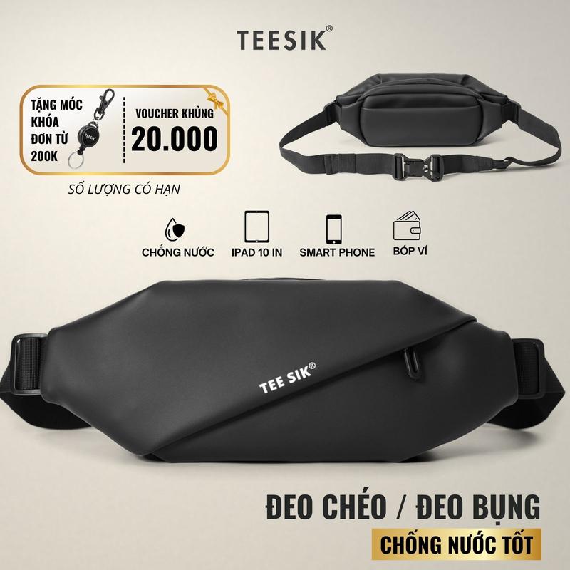  Túi đeo chéo nam TEE SIK túi chéo nam túi bao tử chống nước Oxford đeo hông đeo vai nhiều ngăn đa năng Bag TS25 